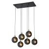 Lampa Wisząca CYKLOP Czarny Złoty 6xE27 * TK Lighting New