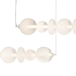 Lampa wisząca DAPHNE Biała Szklana 40W LED 3000K 118cm * Eko-light New