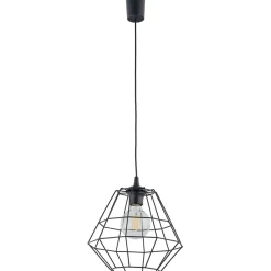 Lampa Wisząca DIAMOND Czarny Metalowy Klosz 1xE27 30cm * TK Lighting Online