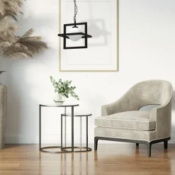 Lampa Wisząca DIEGO Czarny Szklany Klosz 1xE14 * Eko-light Outlet