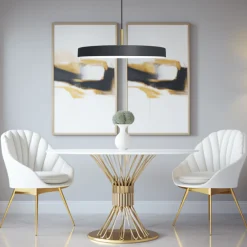 Lampa wisząca DISC Czarna 38W LED 4000K 45cm * Eko-light
