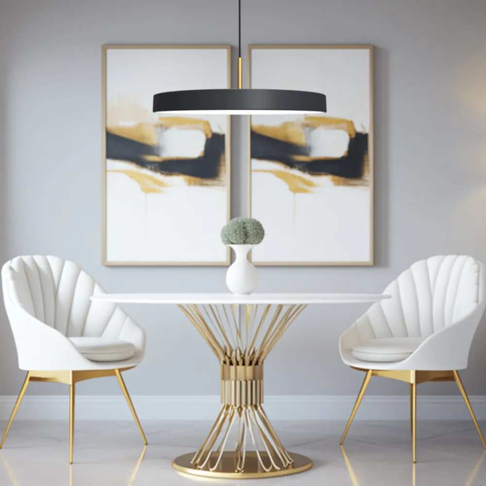 Lampa wisząca DISC Czarna 38W LED 4000K 45cm * Eko-light