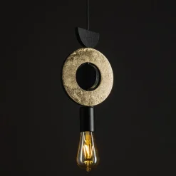 Lampa Wisząca DROPS WOOD F Czarny Brązowy 1xE27 * Nowodvorski Best