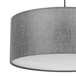 Lampa wisząca EARTH czarna abażur grafitowy 3xE27 * TK Lighting New