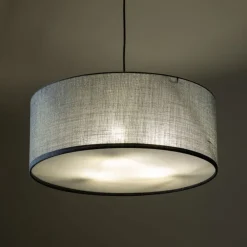 Lampa wisząca EARTH czarna abażur grafitowy 3xE27 * TK Lighting New