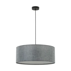 Lampa wisząca EARTH czarna abażur grafitowy 3xE27 * TK Lighting New