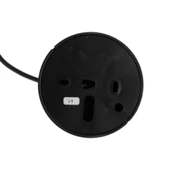 Lampa wisząca EARTH czarna abażur grafitowy 3xE27 * TK Lighting New