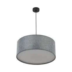Lampa wisząca EARTH czarna abażur grafitowy 3xE27 * TK Lighting New