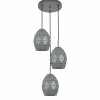 Lampa wisząca EGANA grafitowa 3xE27 * TK Lighting New