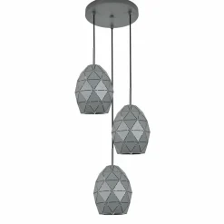 Lampa wisząca EGANA grafitowa 3xE27 * TK Lighting New