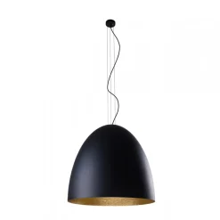 Lampa Wisząca EGG Czarny Złoty Metalowy Klosz 1xE27 75cm * Nowodvorski Clearance