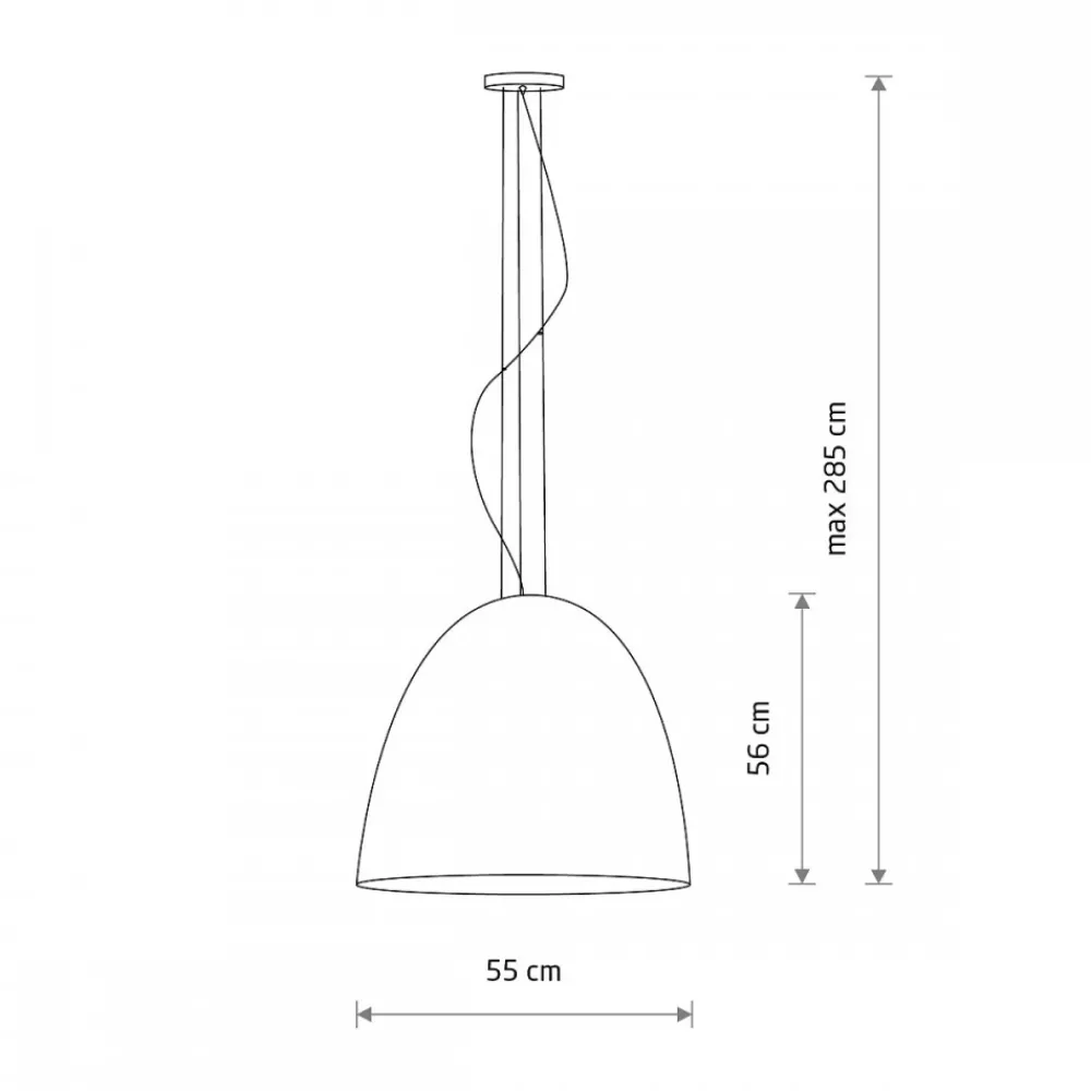 Lampa Wisząca EGG Czarny Złoty Metalowy Klosz 1xE27 55cm * Nowodvorski Hot