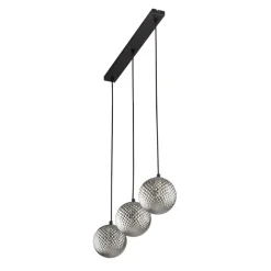 Lampa Wisząca ELENA Czarny Szklane Klosze 3xG9 * TK Lighting New