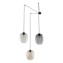 Lampa Wisząca ELIO Mix Szklane Klosze 3xE27 150cm * TK Lighting Clearance