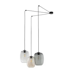 Lampa Wisząca ELIO Mix Szklane Klosze 3xE27 150cm * TK Lighting Clearance