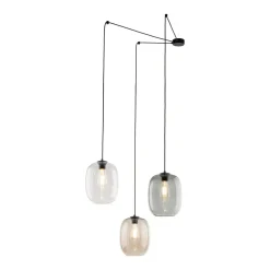 Lampa Wisząca ELIO Mix Szklane Klosze 3xE27 150cm * TK Lighting Clearance