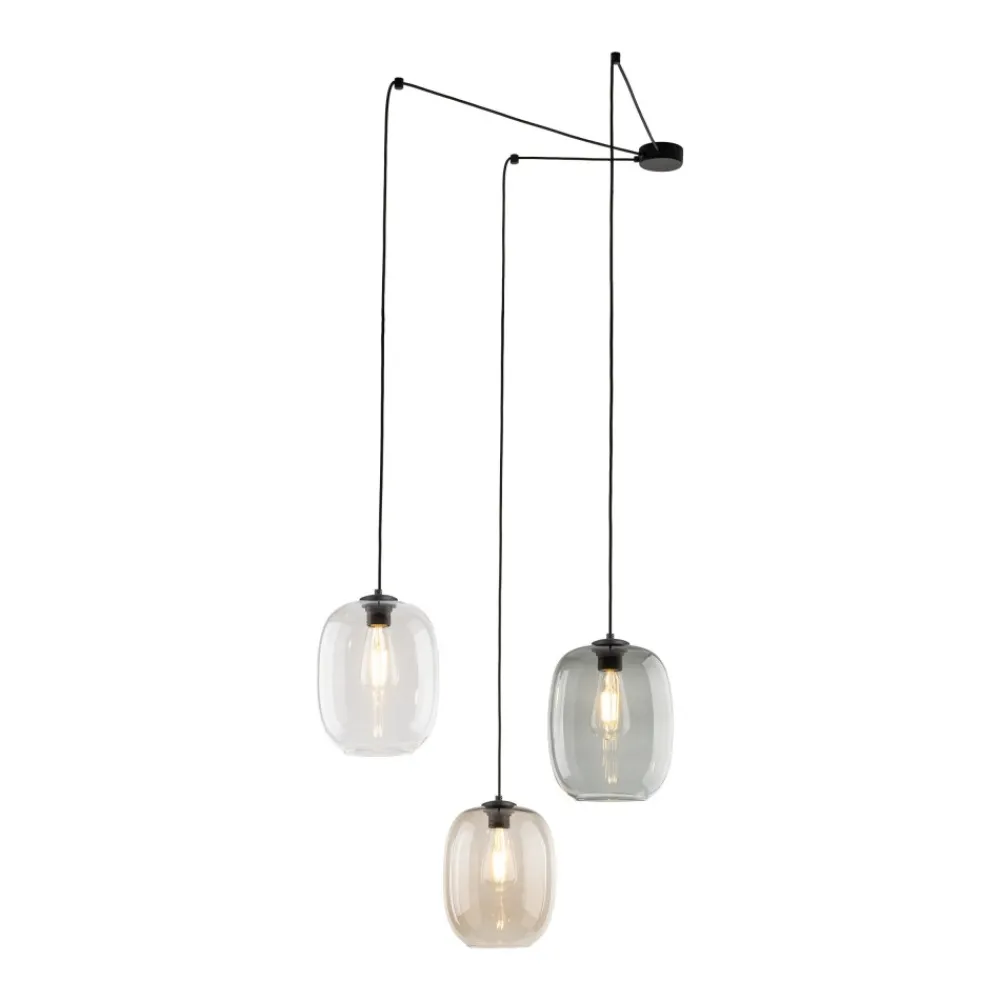 Lampa Wisząca ELIO Mix Szklane Klosze 3xE27 150cm * TK Lighting Clearance