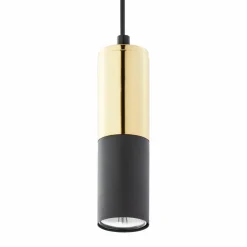 Lampa Wisząca ELIT Czarny Złoty 1xGU10 * TK Lighting