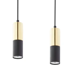 Lampa Wisząca ELIT Czarny Złoty 4xGU10 * TK Lighting New