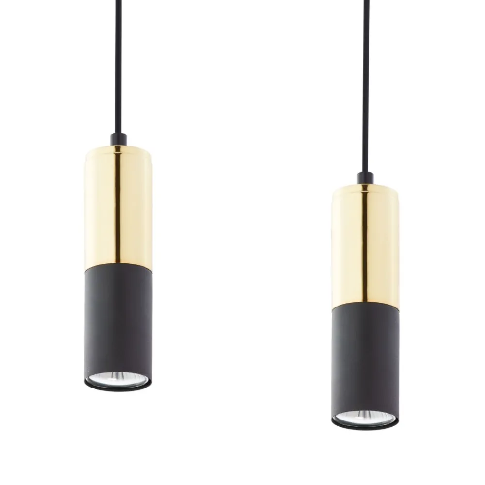 Lampa Wisząca ELIT Czarny Złoty 4xGU10 * TK Lighting New