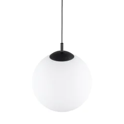 Lampa Wisząca ESME Biały Szklany Klosz 1xE27 35 cm * TK Lighting Best