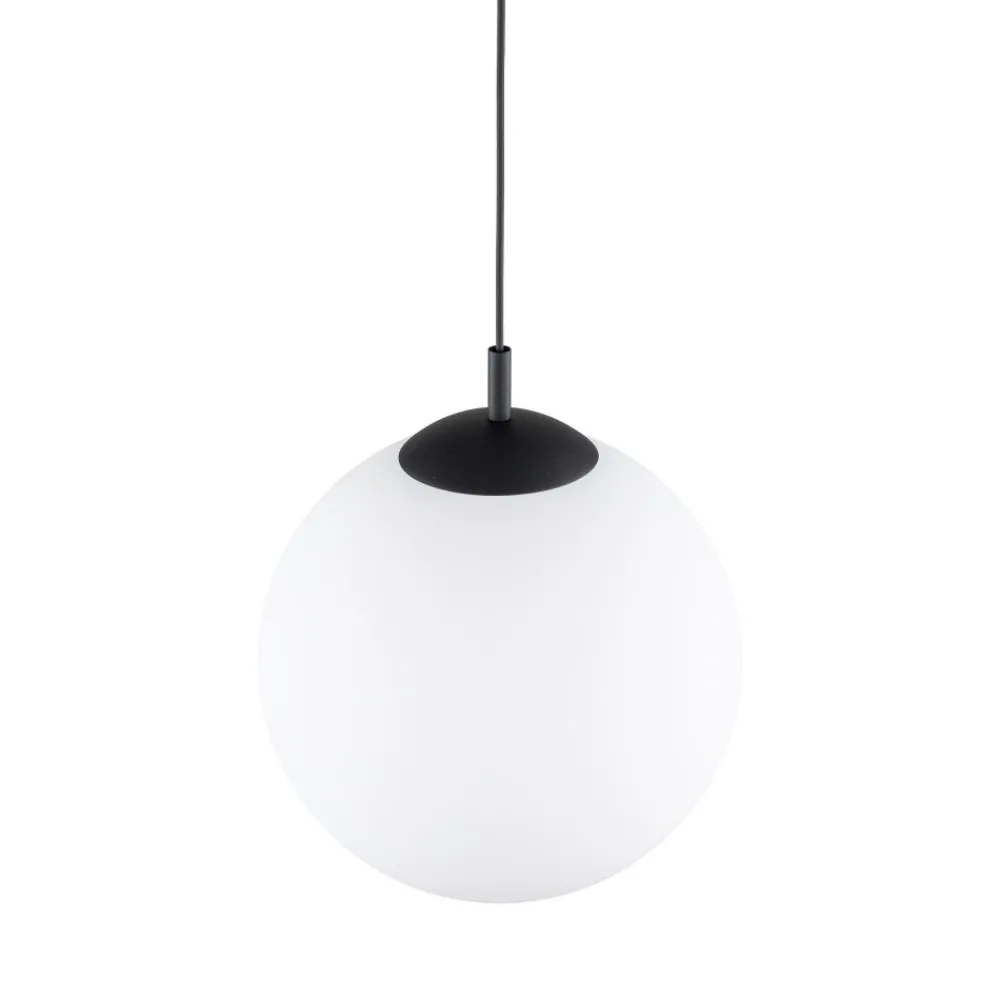 Lampa Wisząca ESME Biały Szklany Klosz 1xE27 35 cm * TK Lighting Best