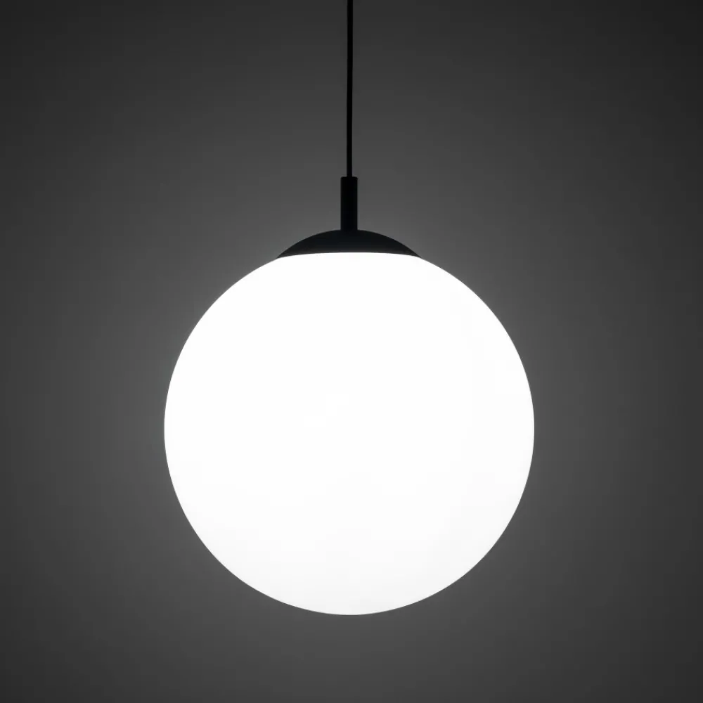 Lampa Wisząca ESME Biały Szklany Klosz 1xE27 35 cm * TK Lighting Best