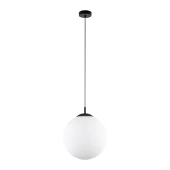 Lampa Wisząca ESME Biały Szklany Klosz 1xE27 35 cm * TK Lighting Best