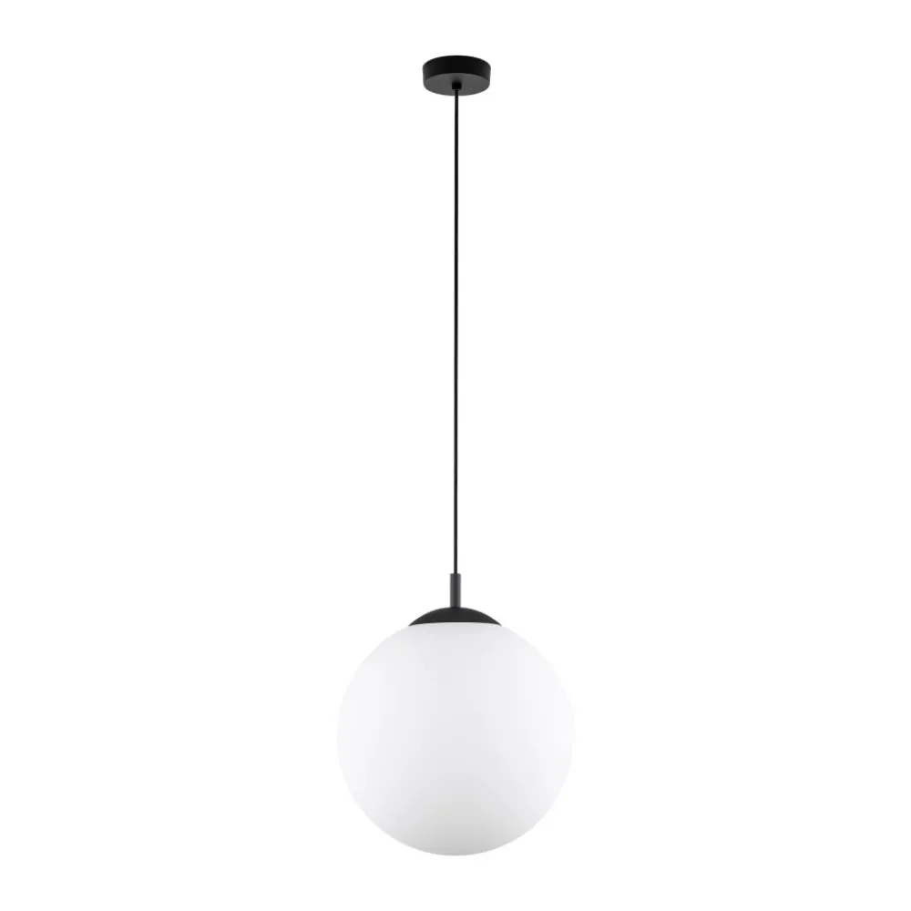 Lampa Wisząca ESME Biały Szklany Klosz 1xE27 35 cm * TK Lighting Best