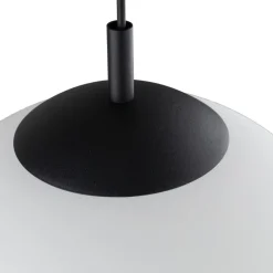 Lampa Wisząca ESME Biały Szklany Klosz 1xE27 30 cm * TK Lighting