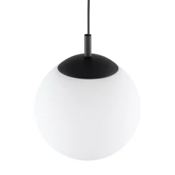 Lampa Wisząca ESME Biały Szklany Klosz 1xE27 30 cm * TK Lighting