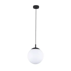 Lampa Wisząca ESME Biały Szklany Klosz 1xE27 25 cm * TK Lighting