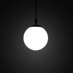 Lampa Wisząca ESME Biały Szklany Klosz 1xE27 25 cm * TK Lighting
