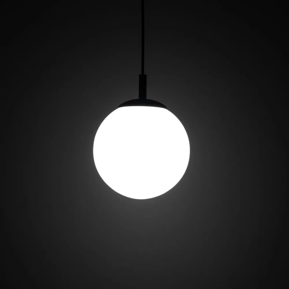Lampa Wisząca ESME Biały Szklany Klosz 1xE27 25 cm * TK Lighting