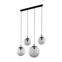 Lampa Wisząca ESME Grafitowy Szklane Klosze 4xE27 87cm * TK Lighting Sale