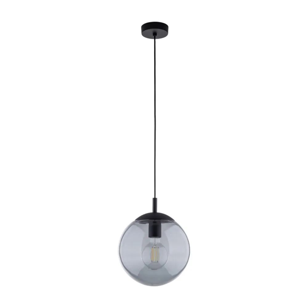 Lampa Wisząca ESME Grafitowy Szklany Klosz 1xE27 25 cm * TK Lighting Hot