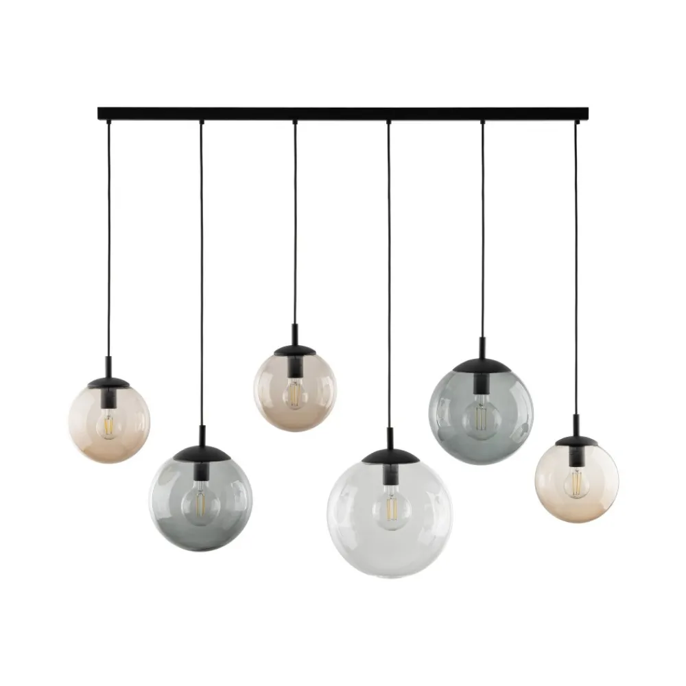 Lampa Wisząca ESME Mix Szklane Klosze 6xE27 130cm * TK Lighting Outlet