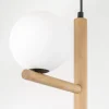 Lampa Wisząca ESTERA Brązowy Biały Szklane Klosze 3xG9 * TK Lighting Outlet