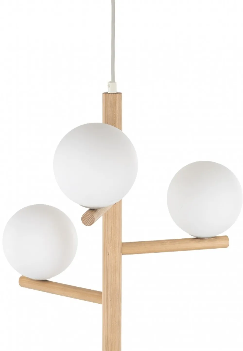 Lampa Wisząca ESTERA Brązowy Biały Szklane Klosze 3xG9 * TK Lighting Outlet