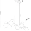 Lampa Wisząca ESTERA Brązowy Biały Szklane Klosze 9xG9 * TK Lighting Clearance