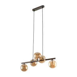 Lampa Wisząca ESTERA Brązowy Szklane Klosze 5xG9 * TK Lighting Discount