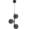 Lampa Wisząca ESTERA Czarny Grafitowy Szklane Klosze 3xG9 * TK Lighting New