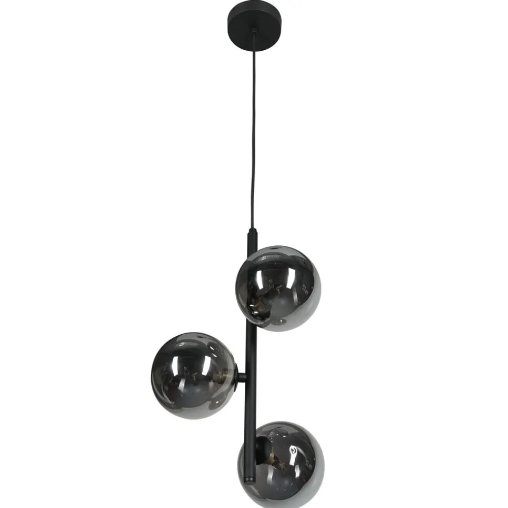 Lampa Wisząca ESTERA Czarny Grafitowy Szklane Klosze 3xG9 * TK Lighting New