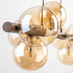 Lampa wisząca ESTERA WOOD brązowa orzech 7xG9 * TK Lighting Hot