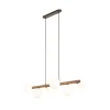 Lampa wisząca ESTERA WOOD orzech klosz biały 7xG9 * TK Lighting Outlet