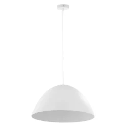 Lampa Wisząca FARO Biały Metalowy Klosz 1xE27 50cm * TK Lighting Outlet