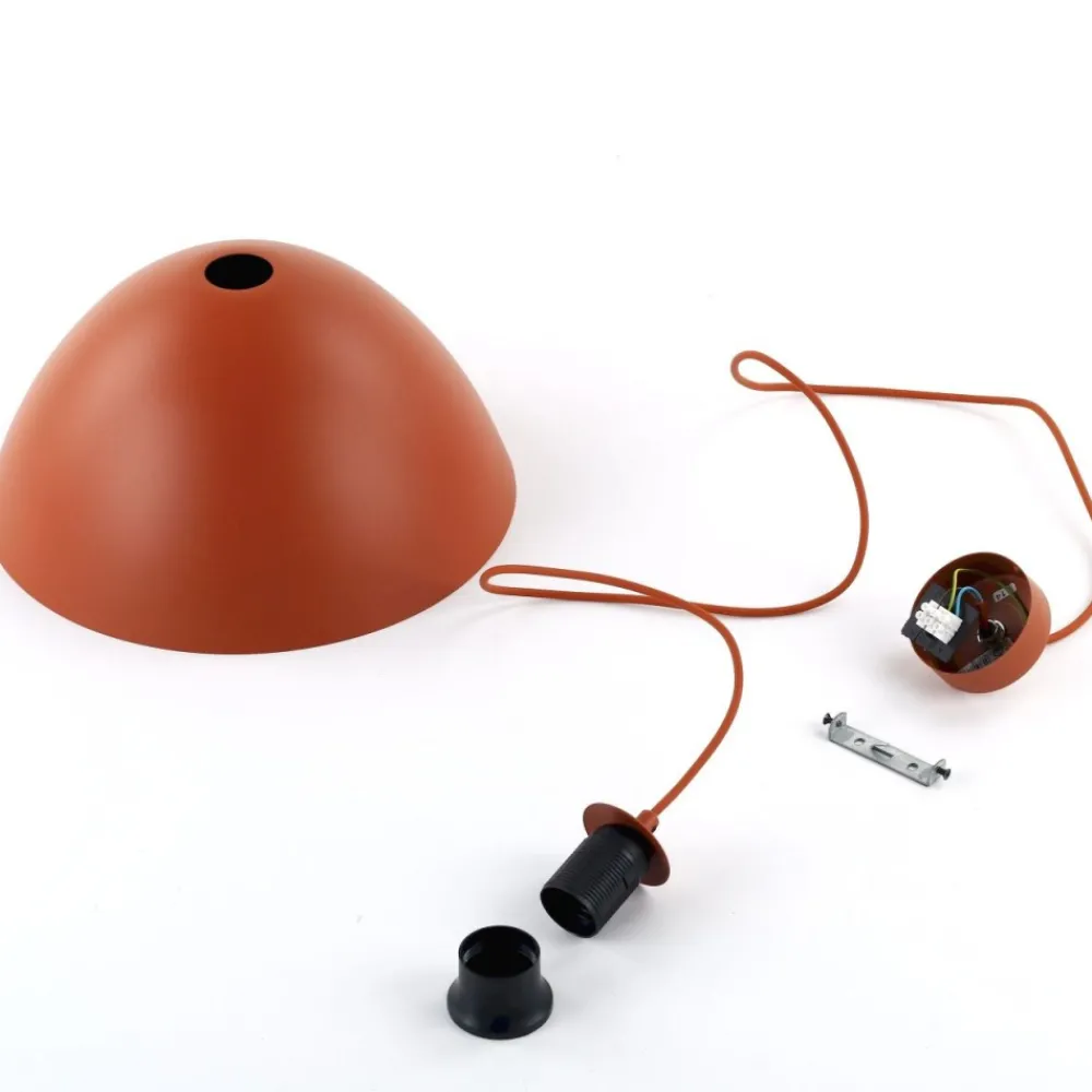 Lampa wisząca FARO ceglasta 1xE27 34 cm * TK Lighting Clearance