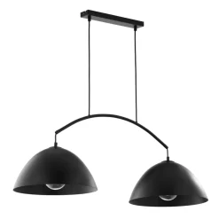 Lampa Wisząca FARO Czarny Metalowe Klosze 2xE27 * TK Lighting Online