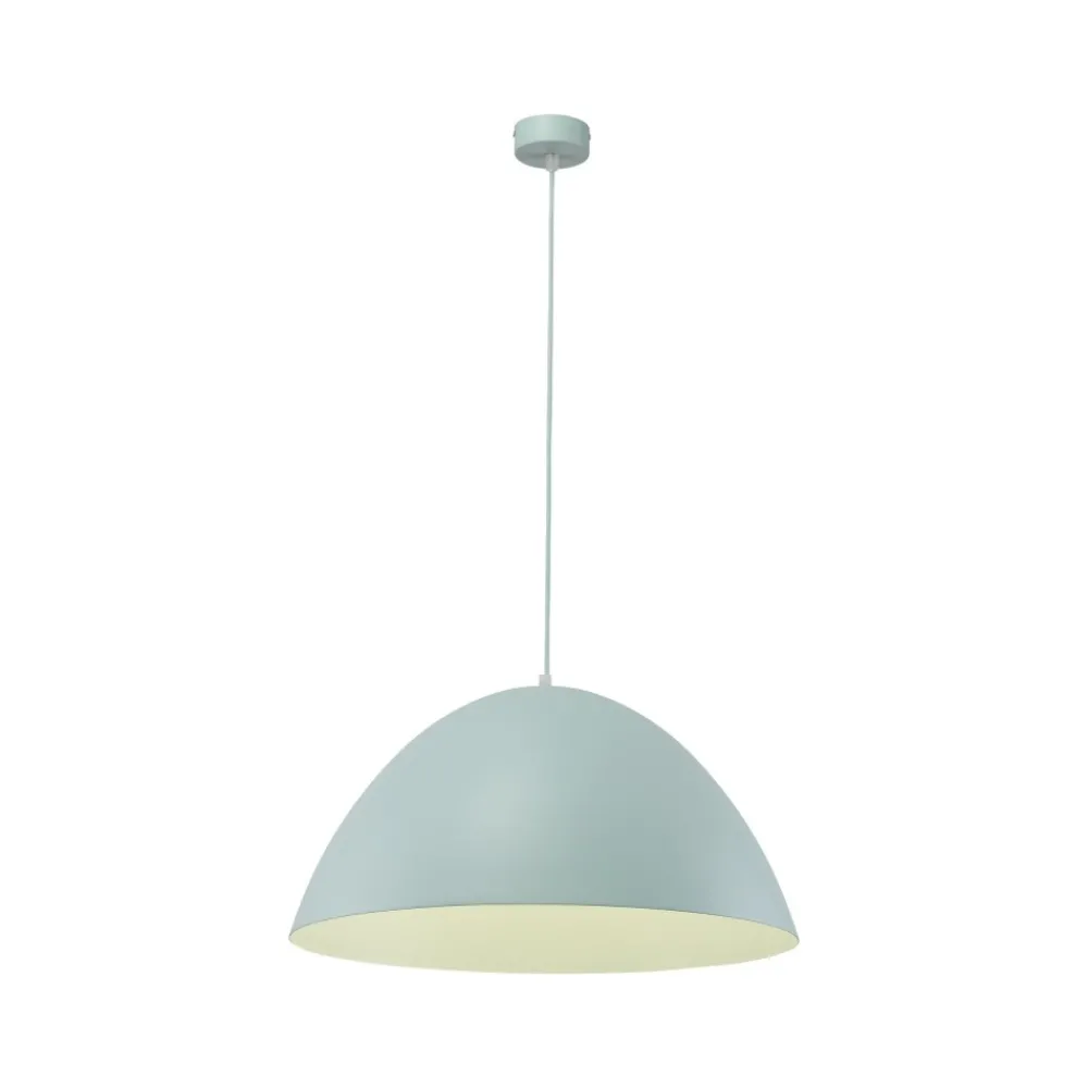 Lampa Wisząca FARO Miętowy Metalowy Klosz 1xE27 50cm * TK Lighting
