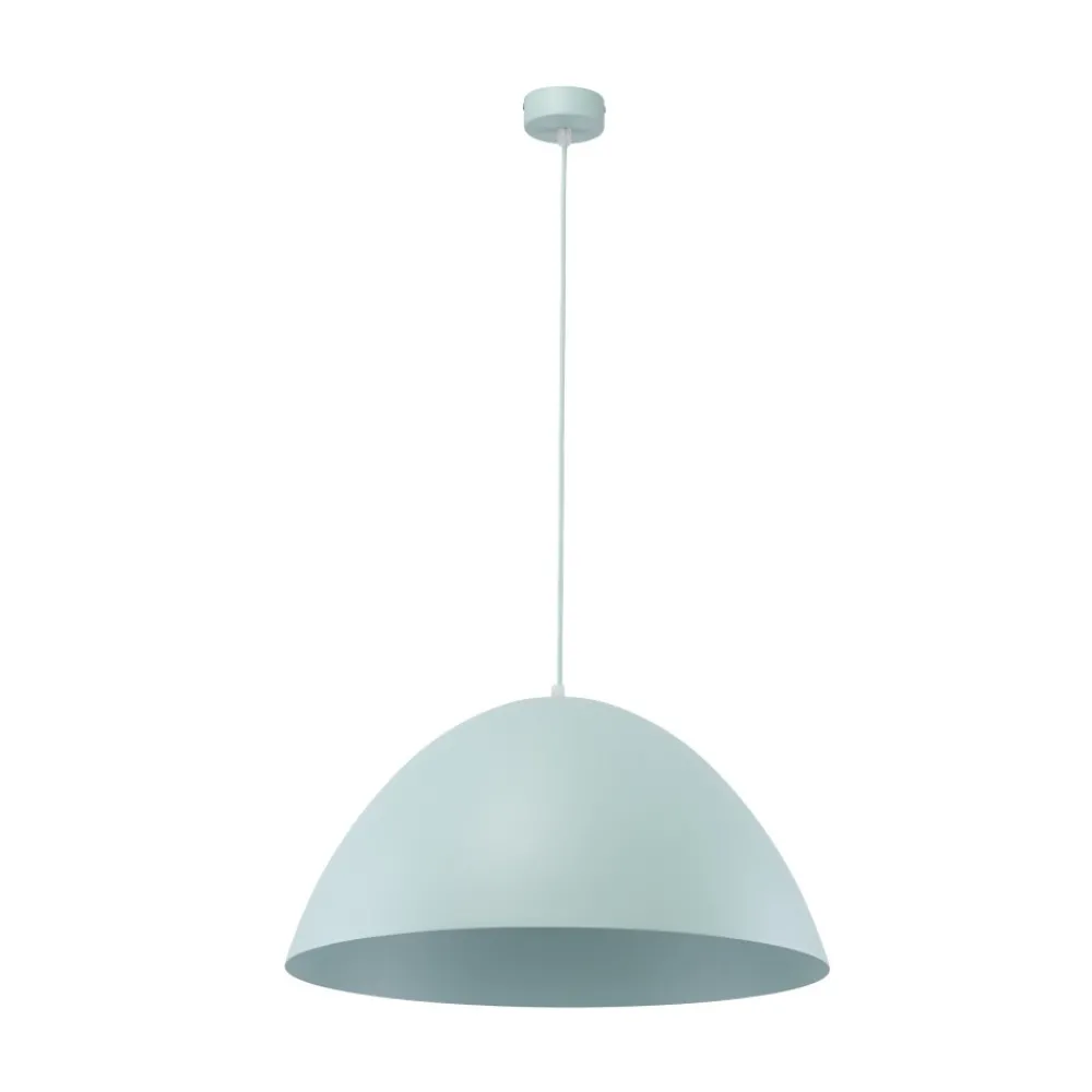 Lampa Wisząca FARO Miętowy Metalowy Klosz 1xE27 50cm * TK Lighting